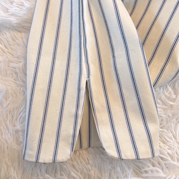 Anthropologie The essential Slim Stripes Crop Pants Size 0 - Picture 10 of 10